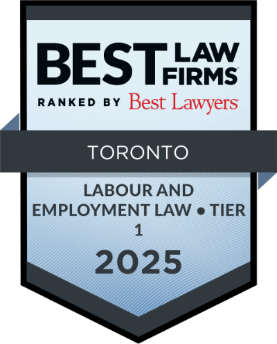 Best Law Firms - Regional Rankings - Toronto - Tier 1 for Labour and Employment Law