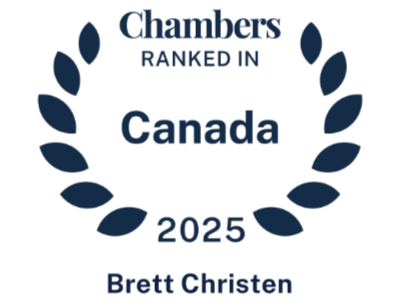 Ranked in Chambers Canada 2025 - Brett Christen